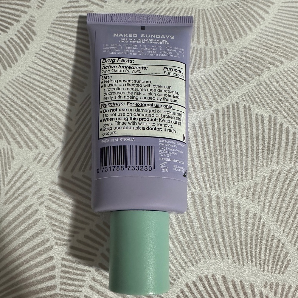 NAKED SUNDAYS SPF50+ COLLAGEN GLOW
100% MINERAL SUNSCREEN ☀️ BRAND NEW! - Picture 3 of 3
